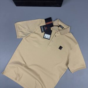 Zegna Polo Yaka Açık Kahve İthal İnterlog Kumaş