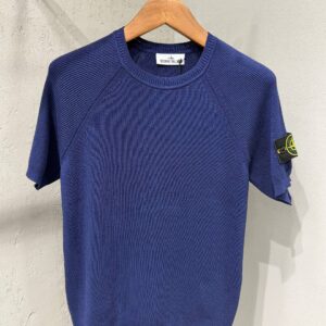 Stone Island Merserize Beyaz Renk İthal Fermuarlı Sıfır Yaka Tişört