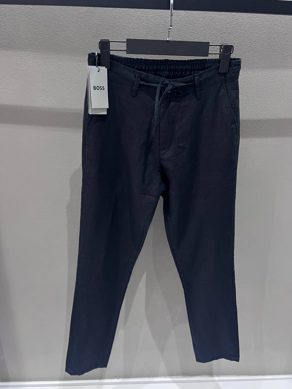 Boss Ham Keten Siyah Renk Jogger Pantolon
