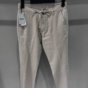 Boss Ham Keten Taş Renk Jogger Pantolon