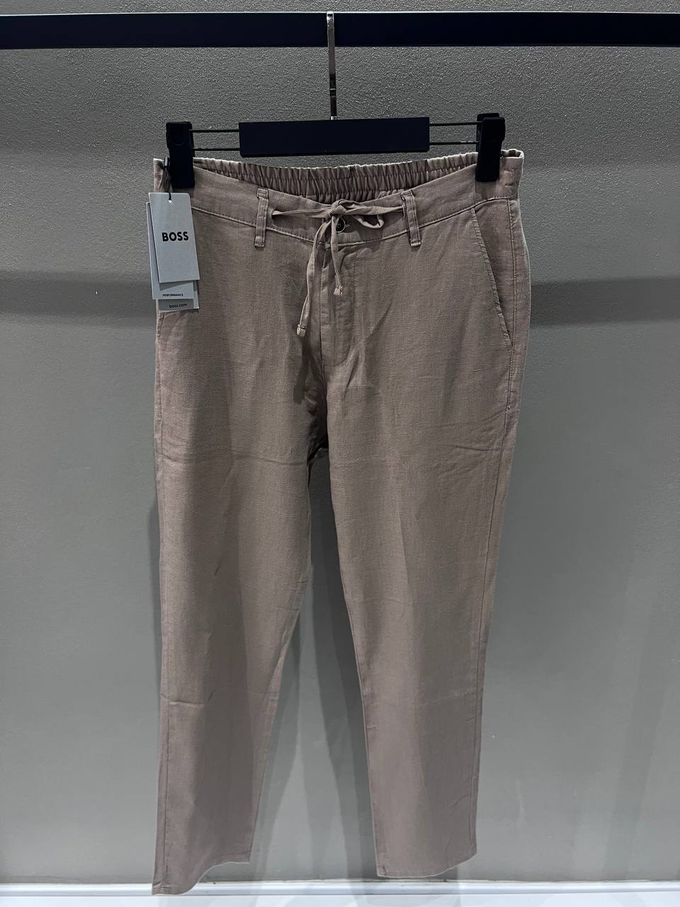 Boss Ham Keten Kahve Renk Jogger Pantolon (Kopyala)