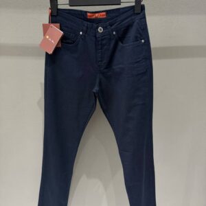 Loro Piana Lacivert İthal Kumaş Beş Cep ince Kot Pantolon