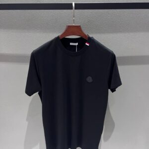Moncler İthal Kumaş Siyah Renk Yaka Tişört